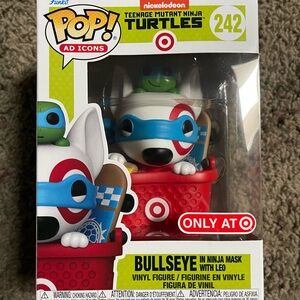 Funko pop Ad Icon Target Bullseye in mask with TMNT Leonardo